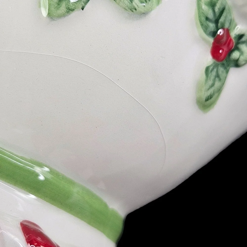 Spode Christmas Tree Peppermint Santa Dip Bowl With‎ Spreader in Gift Box READ